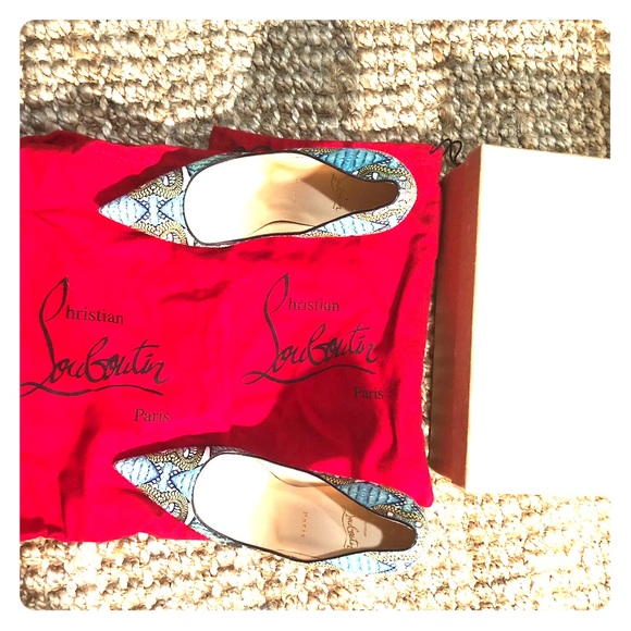 Christian Louboutin USA Python Mutli Color - Picture 4 of 8